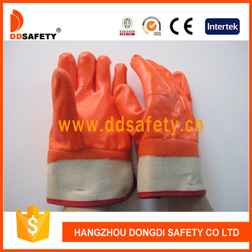 Orange PVC glove-DPV312